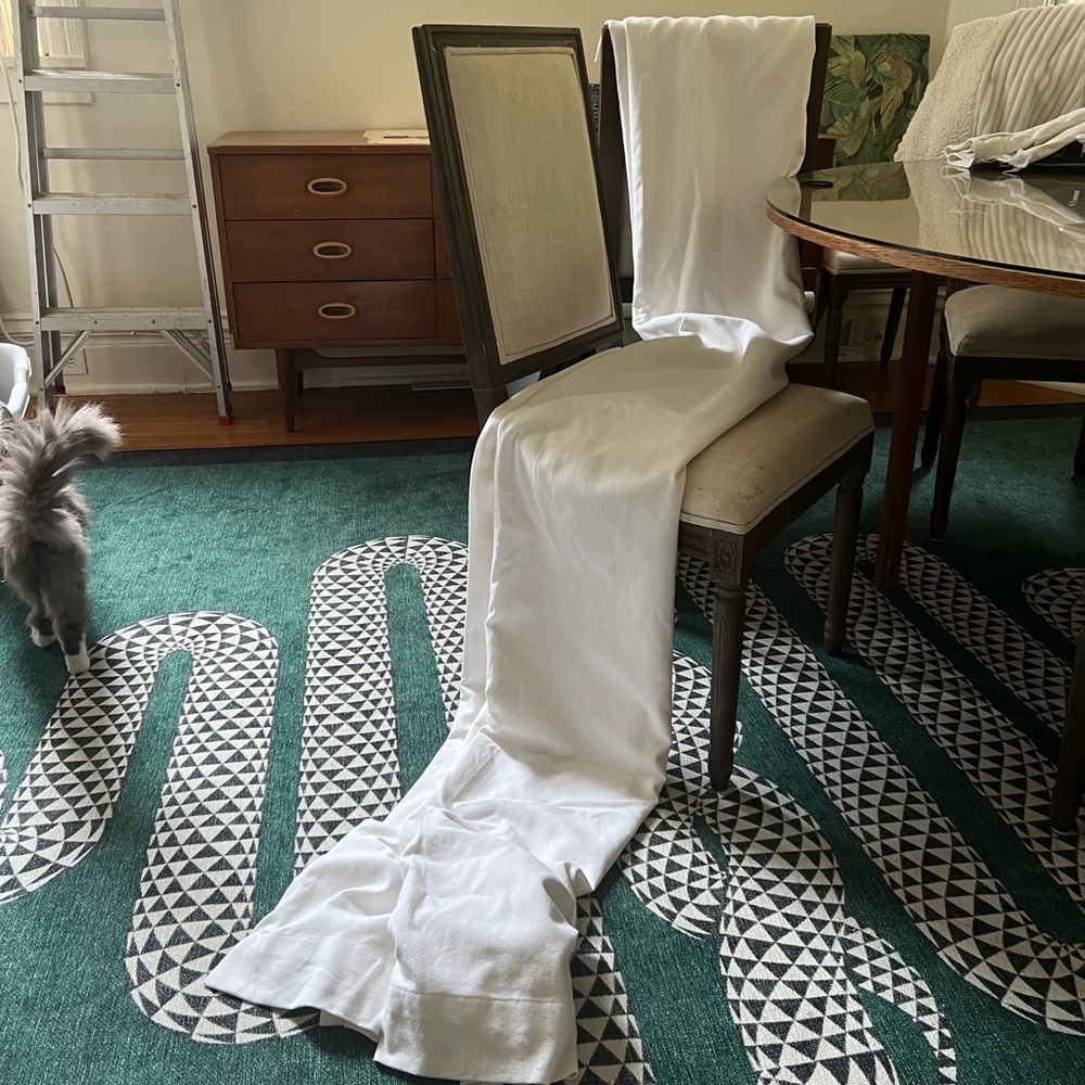 White Cotton Curtain Panels